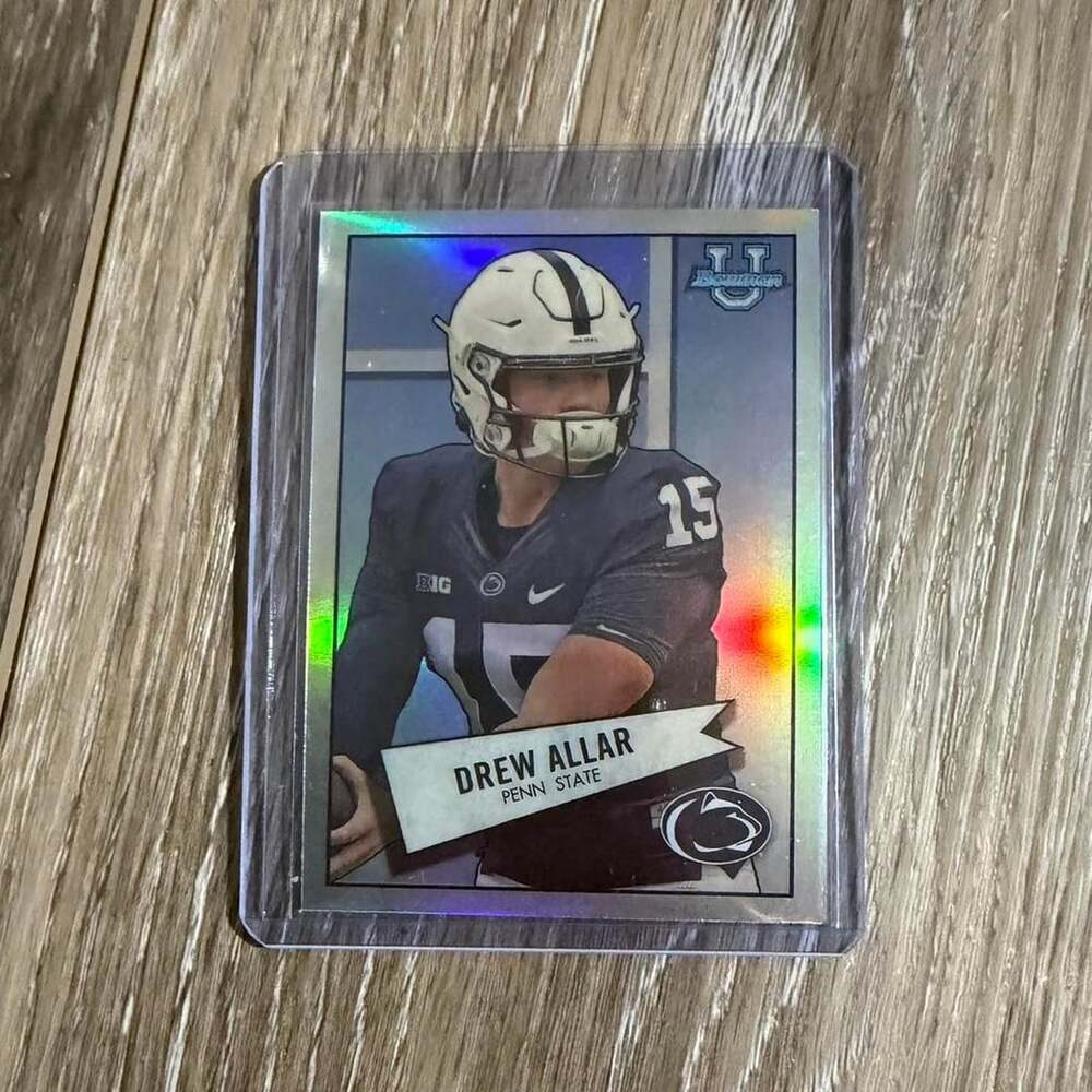 Bowman Drew Allar 2022 Bowman Chrome Draft Picks Silver Refractor Card 52BF-25 P